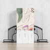 National style bookends, creative retro simple vertical bookends, metal dividers, desktop bookshelf bezels