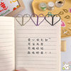 Creative metal water drop shaped paper clips, cute golden paper clips, office supplies, special-shaped bookmarks, clips