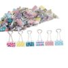 Printed long tail clip small swallowtail clip bill clip stationery office supplies colorful cute classification storage clip