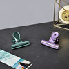 Creative water drop clip stationery metal stainless steel electroplated long tail clip dovetail clip file storage ticket clip office