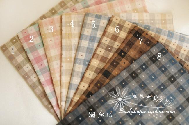 Vải nhuộm vải đầu tiên DIY chắp vá vải thủ công 8 màu jacquard giặt vải tay đầu tiên nhuộm vải linen may quần