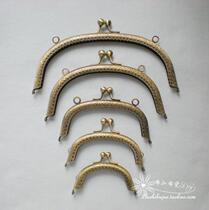 8 ~ 20cm bronze non-broken hole embossed arc hole gold thickened widened bag accessories clip paper feed type