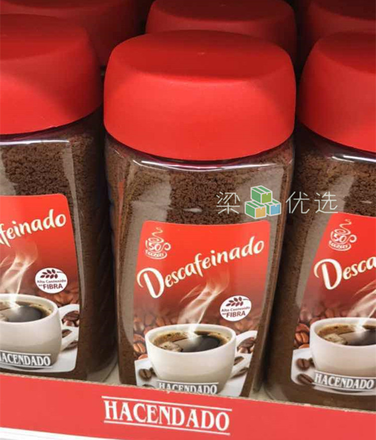 Spanish Supermarket Purchase Decaf Instant Pure Coffee Sugar Free Spanish Supermarket Purchase Decaf Instant Pure Coffee Sugar Free Milk Fat 200g Slim Body