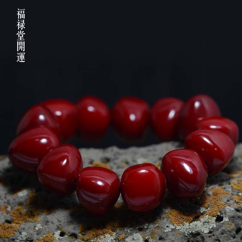 Jujube old beeswax bracelet, amber bracelet, irregular shape, irregular collection, beeswax massage and blood circulation bracelet for men and women