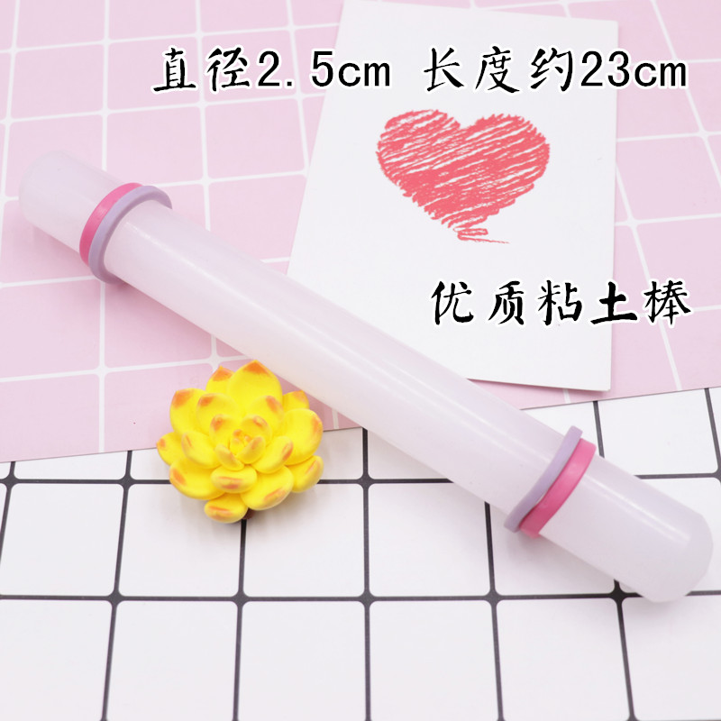 Đất sét dính chặt thanh cán pin siêu nhẹ màu đất sét màu đất sét mềm công cụ đất sét rắn acrylic - Đất sét màu / đất sét / polymer đất sét, đồ chơi mầm non