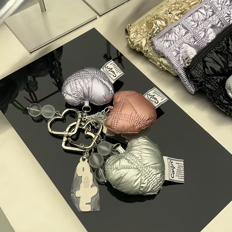 Carlyn's New Niche Korean Style ins Cute Heart-Shaped Bag Charm Keychain Carlyn's New Niche Korean Style ins Cute Heart-Shaped Bag Charm Keychain