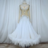 Red Phoenix Model Model Modern Dance Sware Skirt National Standard Walz Fox Performance Service Professional Mustervication BR976