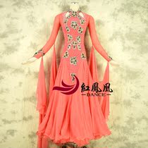 Red Phoenix Custom New High-end Morden Dance Competition Dress Performance Dress Out National Standard Ballroom Dress BR606