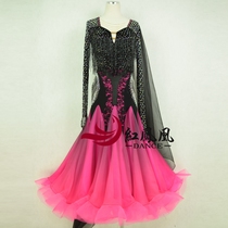 Red Phoenix High-end Custom Gradient Color Morden Dance Dress Competition Dress Out National Standard Great Swing Dress BR565