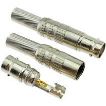 BNC female welding wiring BNC female Q9 female wiring video head connector welding monitoring connector