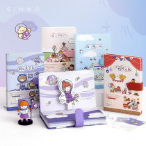 Core Mo hipster magnetic buckle diary literary exquisite notebook portable Japanese cute wind creative hand book