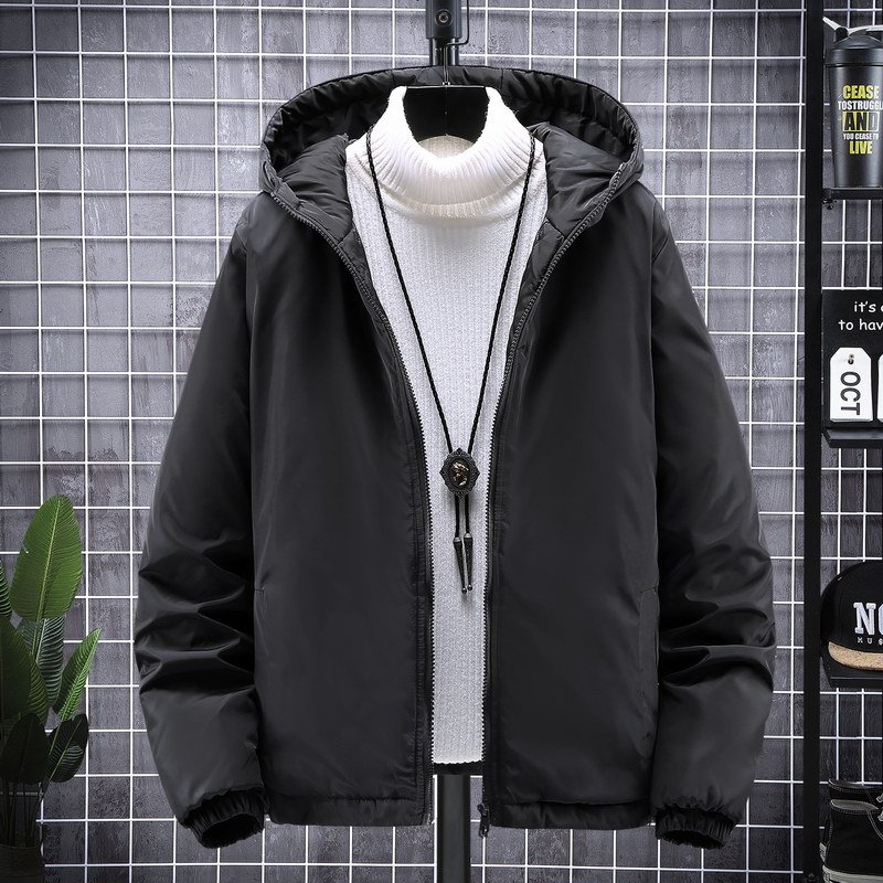 Male Coat Cotton Clothing Winter Cotton Clothing Cotton Padded Jacket Winter Clothing Diy Advertising Windcoat Print Character LOGO Banfu Work Uniform to do-Taobao