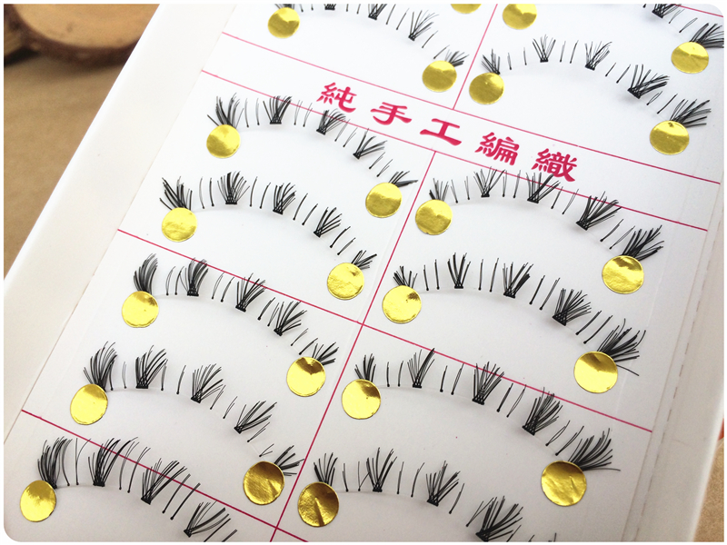 Handmade lên xuống hai hộp lông mi giả siêu nhiên đặt dưới lông mi tự nhiên trang điểm phân phối keo nhíp - Lông mi giả lông mi giả tự dính