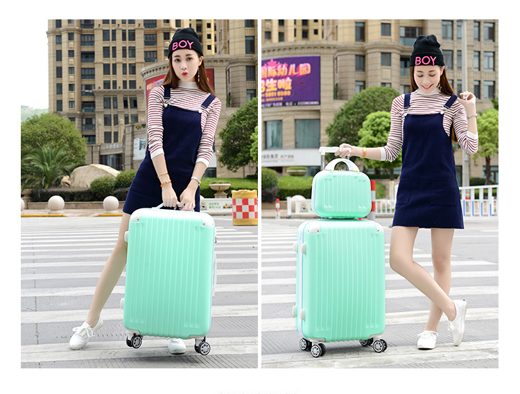 Mở rộng hành lý công suất lớn trường hợp xe đẩy nữ thêm hộp mật khẩu lớn vali lớn với hộp mẹ và con 32 inch lớn lên - Va li vali kéo vải