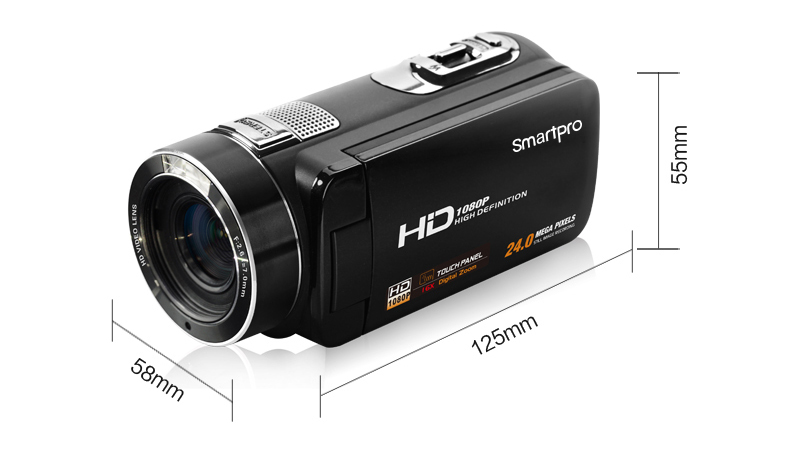 smartpro / Đức HDV-88 video độ nét cao kỹ thuật số máy ảnh camera nhà DV1080P2400 Wan chính hãng - Máy quay video kỹ thuật số máy ảnh quay phim