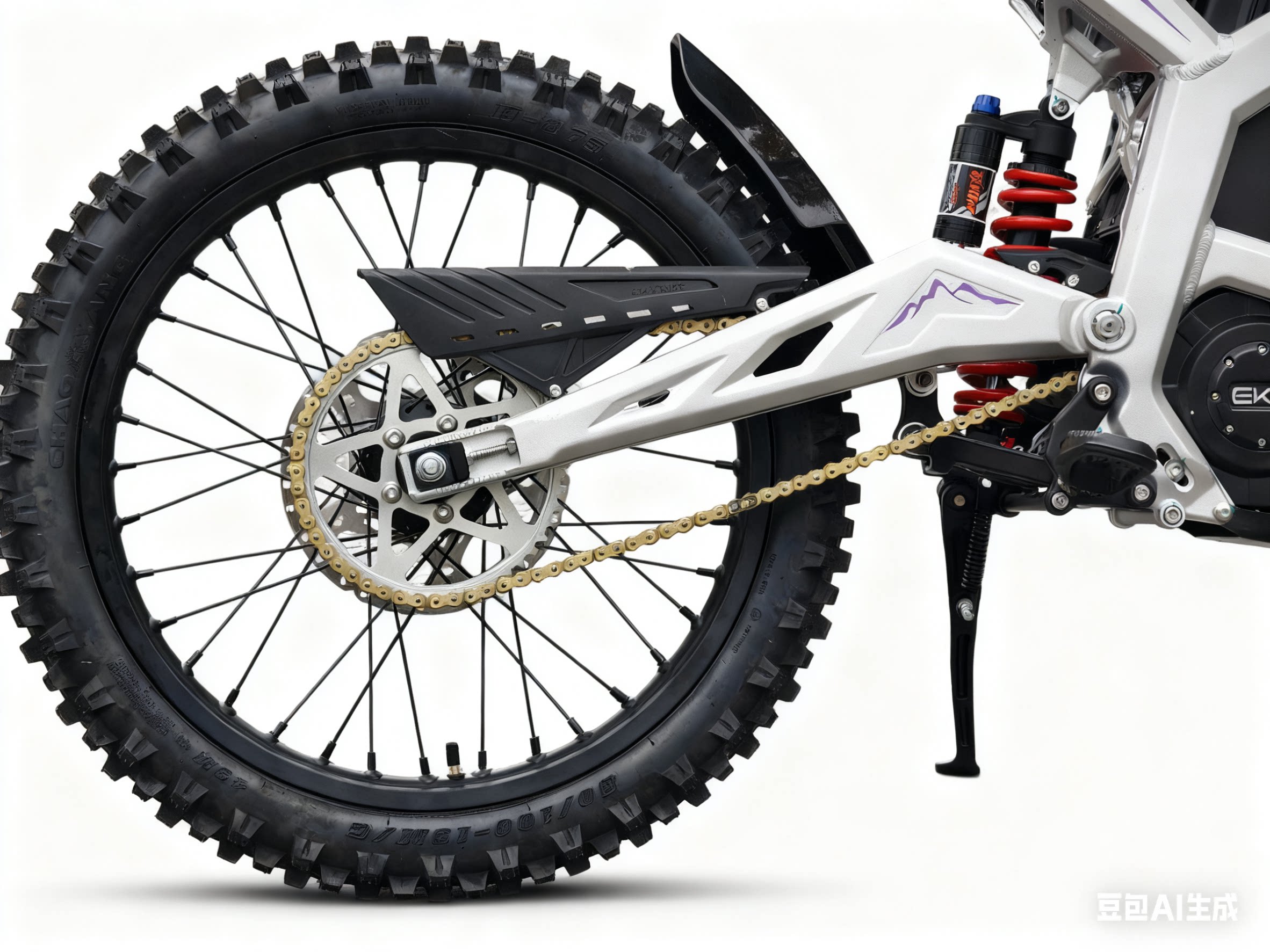 Электрический внедорожный мотоцикл EKXBike M1 серебристый