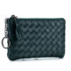 2022 Sheepskin Woven Short Coin Purse Women's Compact Ultra-Thin Small Wallet Men's Korean Wallet Storage Bag Holder