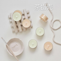 Handmade DIY scented candle container Tea wax shell base Plastic packaging candle cup Soy wax heart-shaped empty shell
