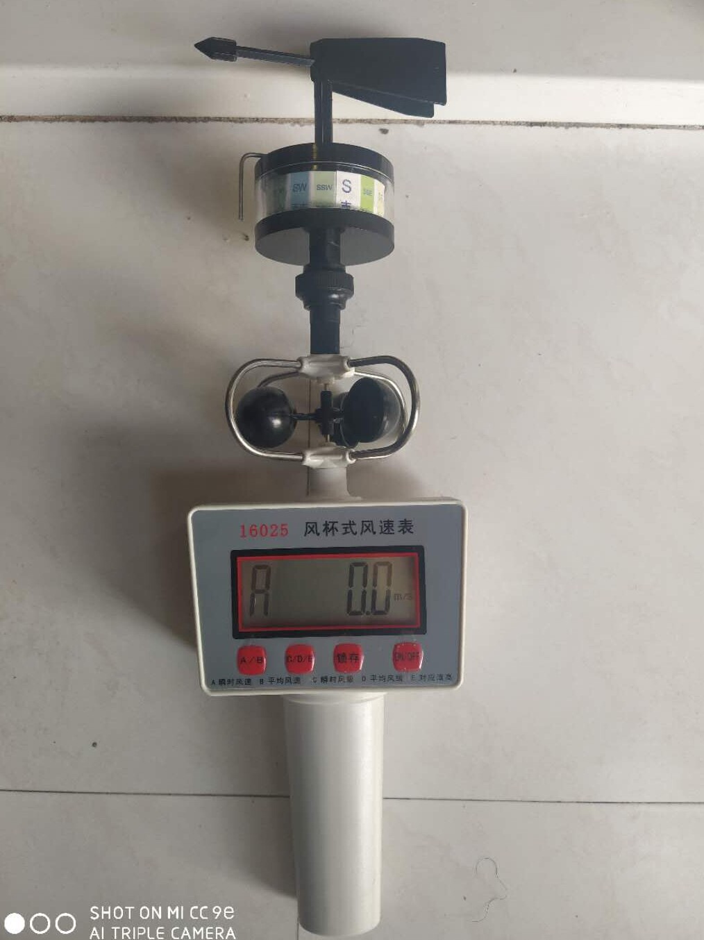 Wind direction anemometer light wind gauge three wind cup type anemometer DEM6 marine wind direction marker sent to the inspection quality test report