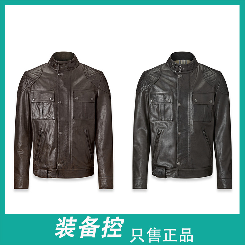 British Belstaff Brooklands Motorcycle Leather Jacket Retro