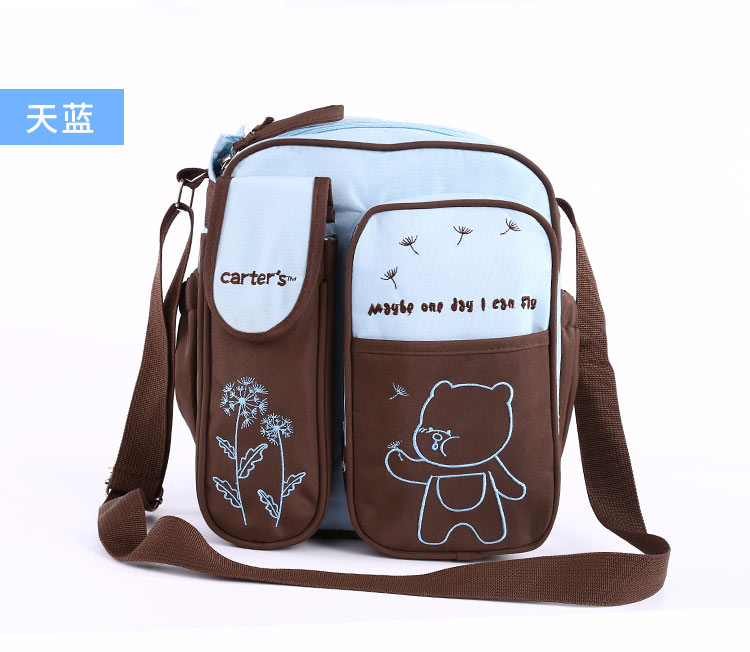 Ánh sáng túi Xác Ướp nhỏ vừa đa chức năng mẹ gói mẹ và bé túi công suất lớn bé bé đi ra ngoài sét túi đựng đồ cho mẹ và bé