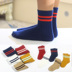 Mùa xuân và mùa thu Mùa đông Cotton Trẻ em Học sinh nam Giày 1-3-5-7-9-12 Tuổi trai và gái trong tất tất trẻ em cao cổ Vớ
