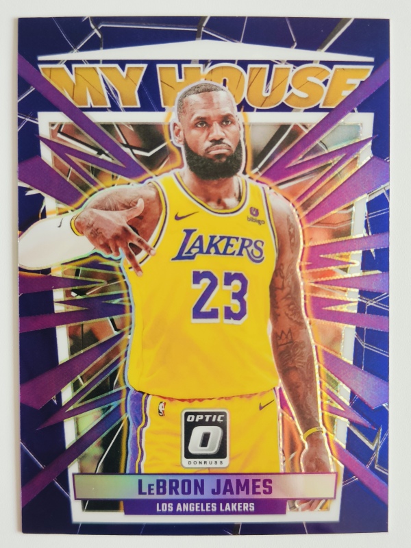2023-24 Panini Donruss Lebron James Myhouse Special Card Purple Parallel Star Card 2023-24 Panini Donruss Lebron James Myhouse Special Card Purple Parallel Star Card