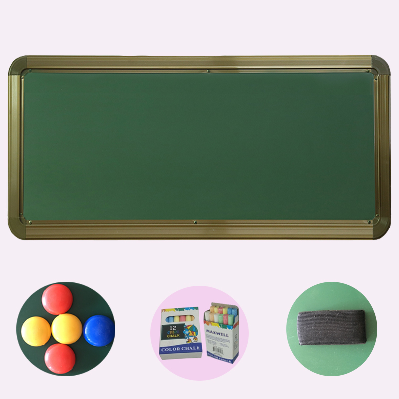 Classroom Hanging Large Blackboard Magnetic Teaching Green Board Training Home Children Writing Board One-sided White Board Push-and-pull Customisation