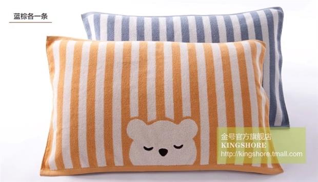 Khuyến mãi vận chuyển vương miện / Gối mũi vàng S2131 Bông vô tội Làm dày gấu Snooze Gối chính hãng khăn gối