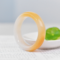 (Cat Home) Natural Hetian jade bracelet wide version and minced sugar white sheep Jade square strip womens jade bracelet