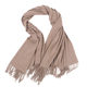 1.3*2.2 meters solid color extra large thickened women's autumn and winter pure wool scarf shawl blanket sofa blanket warm nude color