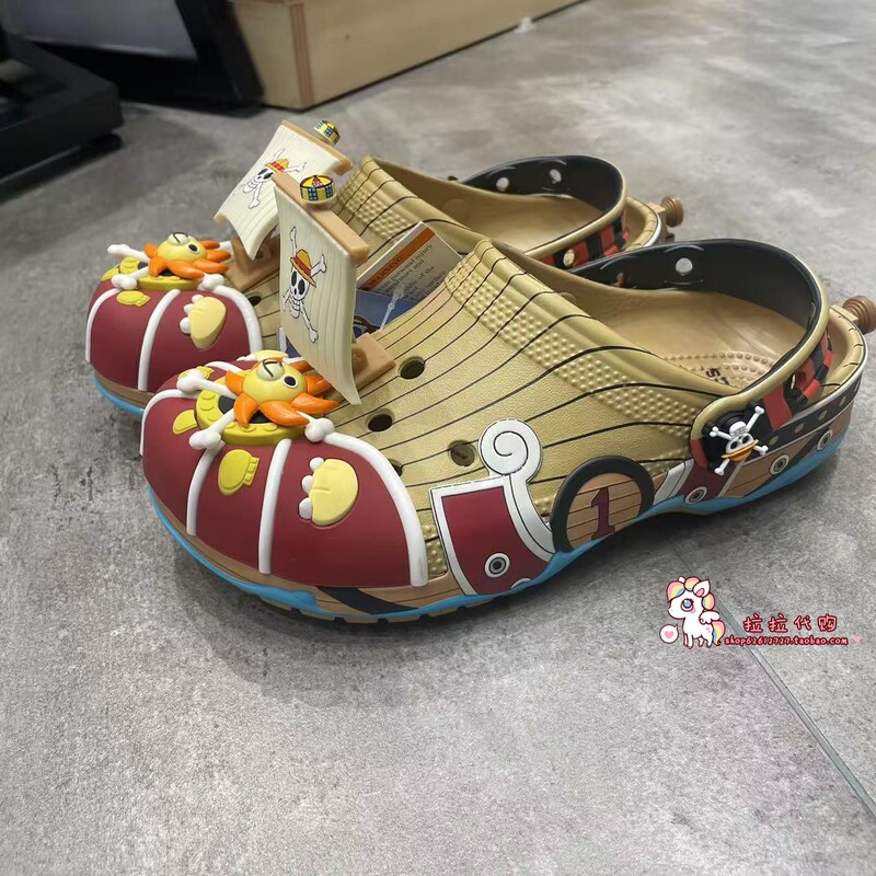 Crocs Genuine Product Purchasing Agent for One Piece Thousand Sunny Classic Clogs Beach Shoes 212126 Crocs Genuine Product Purchasing Agent for One Piece Thousand Sunny Classic Clogs Beach Shoes 212126