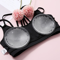 Breathable breast pad insert silicone womens push-up thickened bra swimsuit womens bra underwear breast pad thin silicone bra