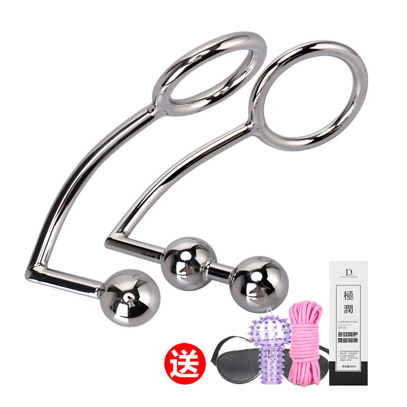 Stainless steel anal hook sm torture instrument metal anal hook yang rear courtyard plug sex male alternative toy adult products