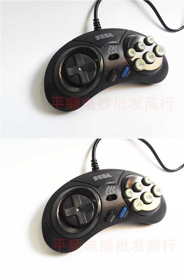 16 máy Sega thẻ đen máy trò chơi Yuyou sổ trắng tay chín ổ cắm pinhole MD tốc độ nổ cần số - Người điều khiển trò chơi tay cầm chơi game