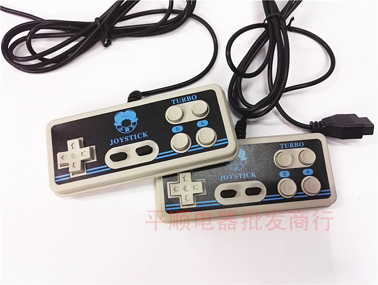 Old-fashioned Nintendo màu đỏ và trắng máy 8-bit FC cắm thẻ vàng trò chơi video máy chín lỗ kim lỗ chín trò chơi xử lý xử lý nút chơi game pubg
