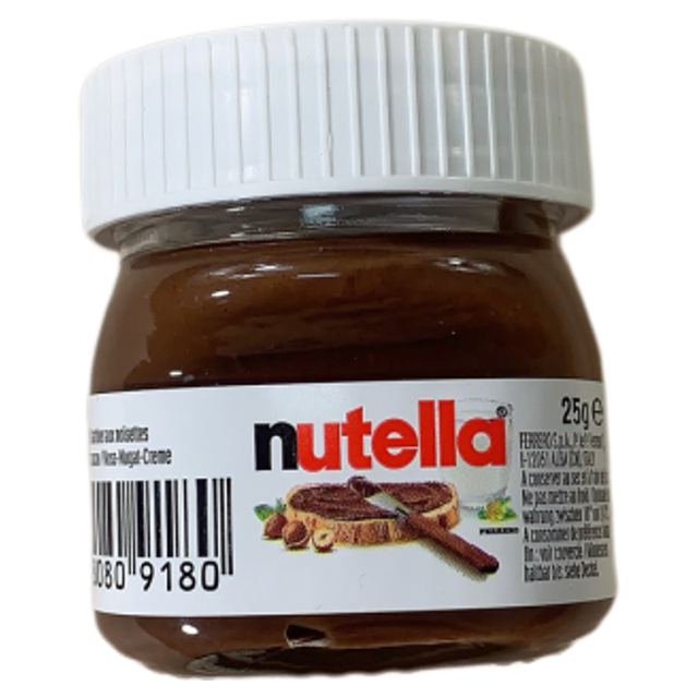 Nutella Chocolate Cocoa Hazelnut Bread Spread 25g Breakfast Seasoning Mini Small Jar Travel Pack