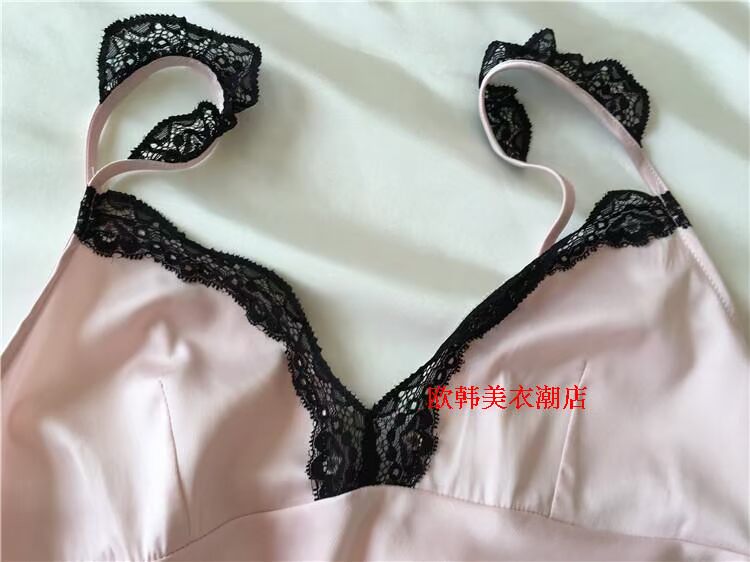 2017 băng lụa dày sling váy ngủ nữ mùa hè gợi cảm nữ đồ ngủ cám dỗ chia mỏng mỏng nụ lụa dịch vụ nhà đồ lửng mặc nhà