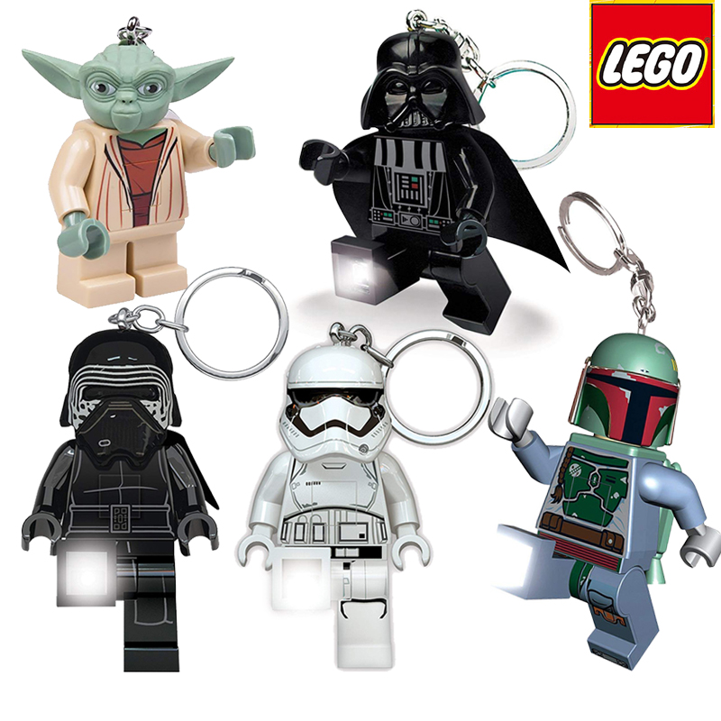 Spot Lego lego star wars black warrior kyloren white warrior luminous keychain pendant