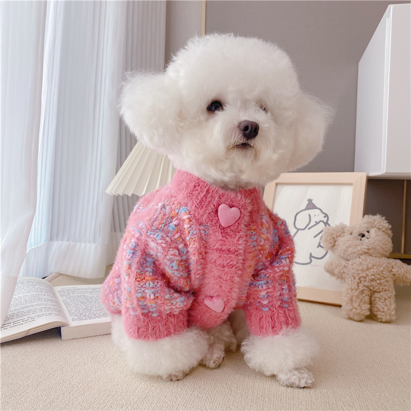 (Clearance Sale) Dog Clothes Sweater Autumn and Winter Style Warm Small Dog Teddy Bichon Pomeranian Pet Clothes (Clearance Sale) Dog Clothes Sweater Autumn and Winter Style Warm Small Dog Teddy Bichon Pomeranian Pet Clothes
