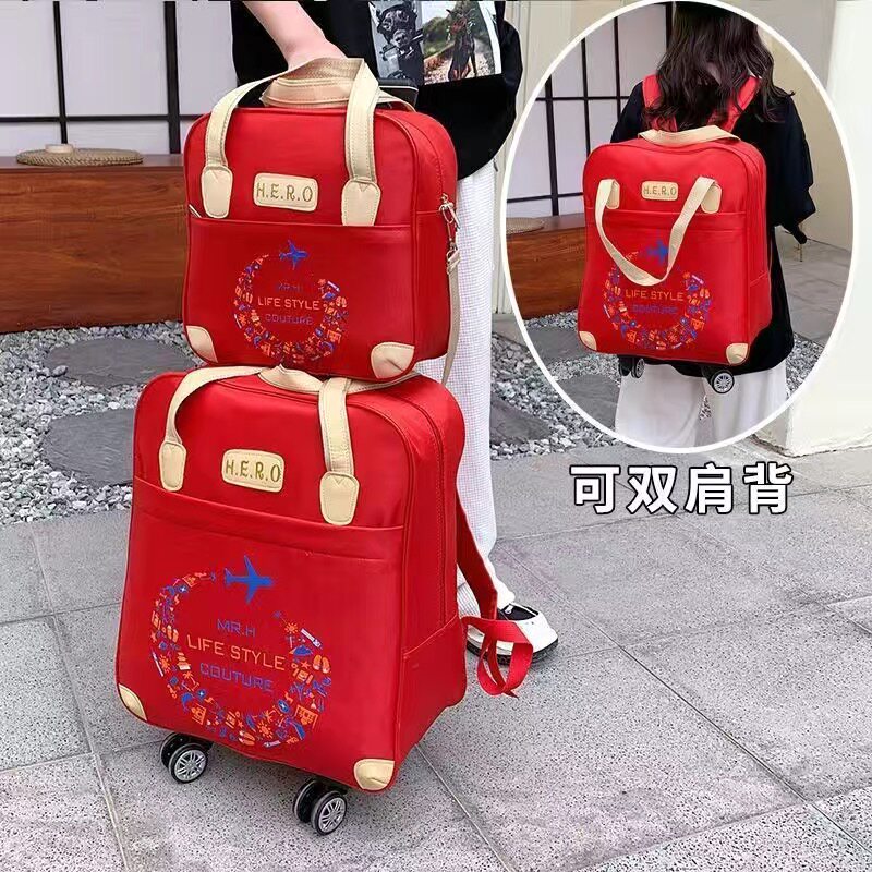 Trolley Bag with Large Capacity Luggage Bag, Student Backpack, Travel Bag, Foldable Carry-On Bag, Trolley Case