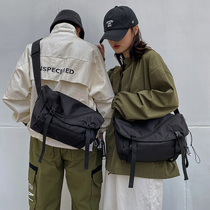 2021 new national tide messenger bag men's shoulder bag female student tooling bag functional backpack casual bag