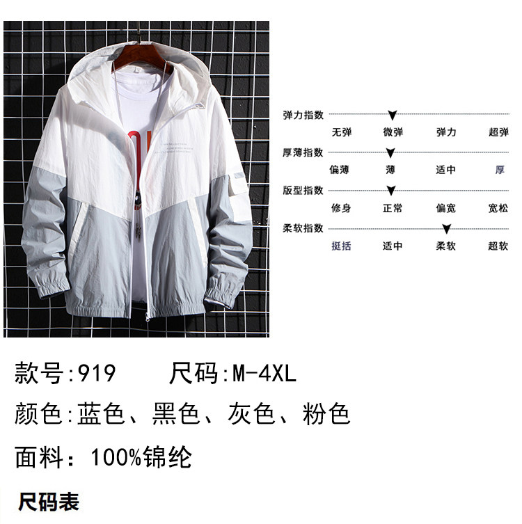 Skin Jacket Men 2021 New Summer Korean-style casual wear jacket Spring and Summer thin jacket breathable skin clothing pic 1