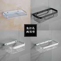 Punch-free washstand Wash rack Bathroom shelf Bathroom wall-mounted toilet hardware pendant single-layer corner rack