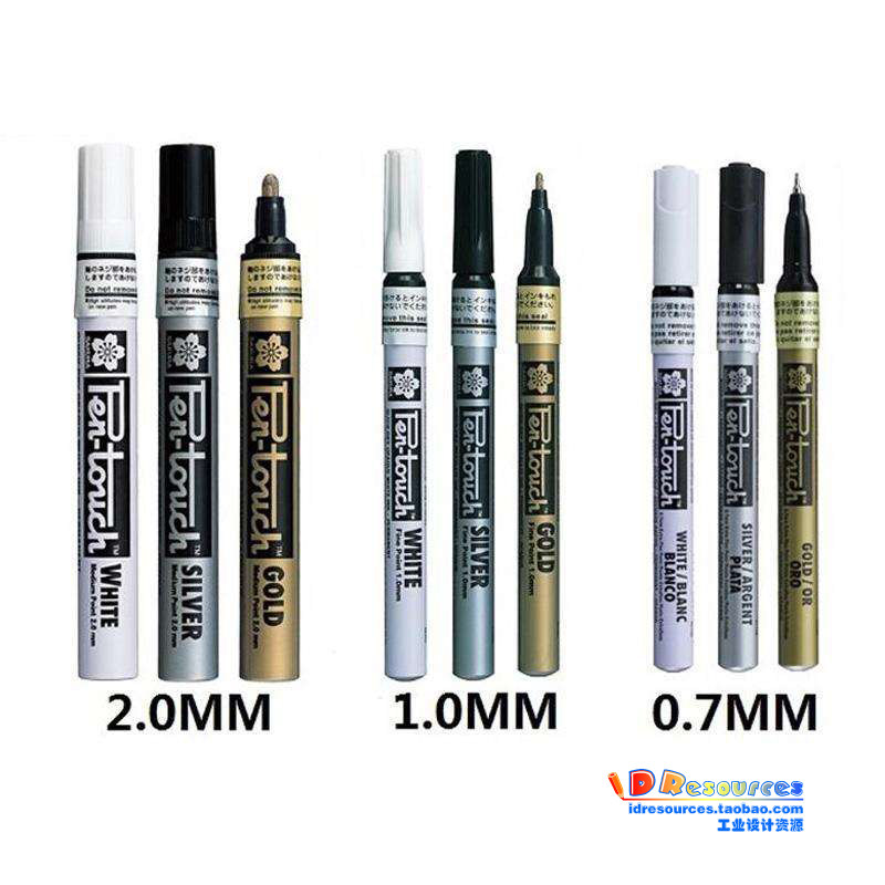 Cherry Blossom SakURA Paint Pen Gold And Silver White High Light Pen Signature Pen 0 7 2 1 0 0