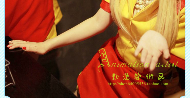 Chị em phá sản cosplay trang phục cổ điển nguyên bản với cùng một đoạn đồng phục COS váy mơ gái vàng ecchi cosplay