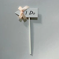 6 champagne bow IDO cards