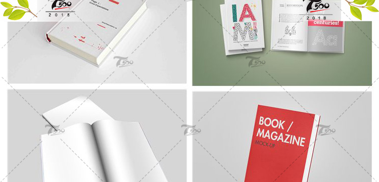 2019书籍杂志书本封面vi设计展示贴图样机PSD模板平面设计ps素材 第27张