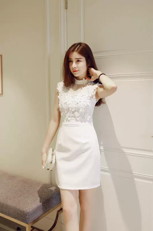 Xuân 2018 đầm mới gợi cảm quality chất lượng không khí nữ giảm béo hộp đêm nữ tính gói hông một váy chữ - A-Line Váy