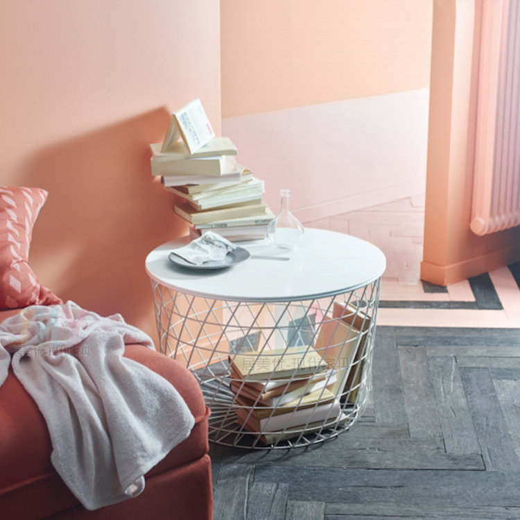 Storage basket Nordic iron dirty clothes basket modern simple living room coffee table magazine storage children's toys storage basket